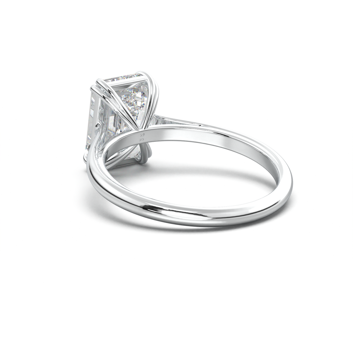 Emerald Solitaire Engagement Ring