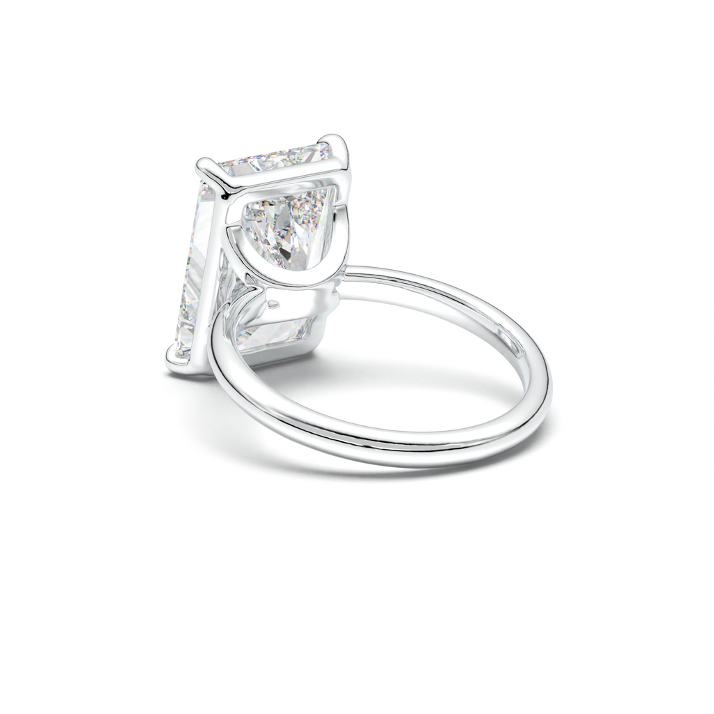 Radiant Solitaire Horseshoe Setting Engagement Ring