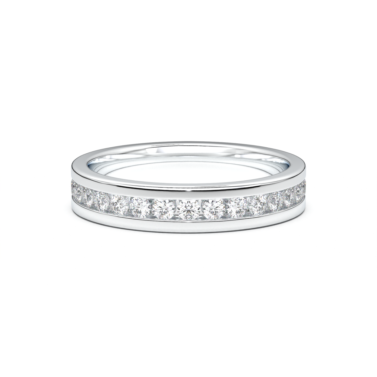 Channel-Set Diamond Men's Band