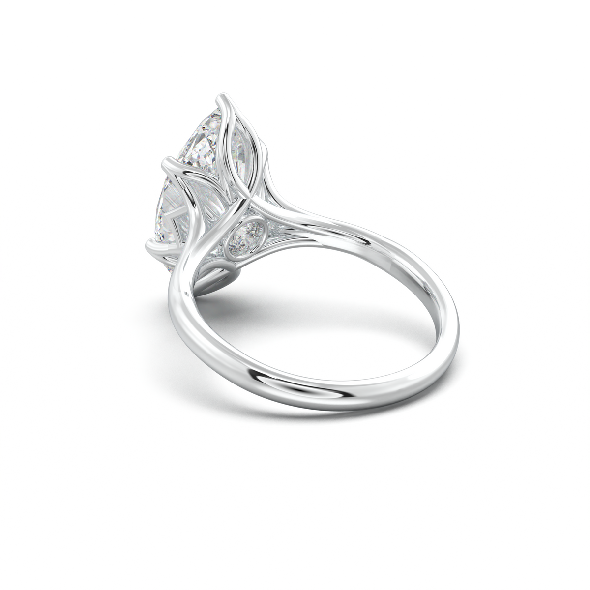 Marquise Solitaire with Hidden Diamond Accent