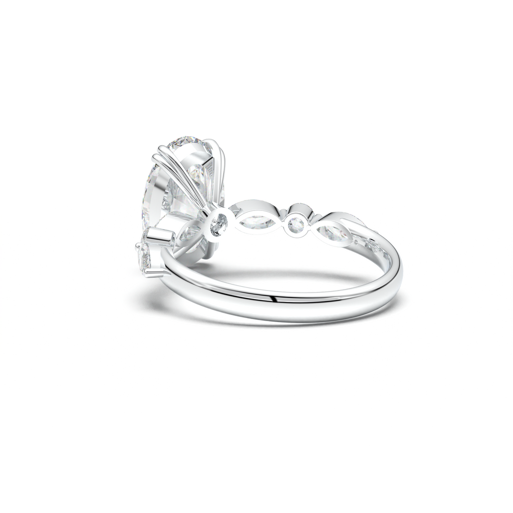Oval Mixed-Shape Engagement Ring