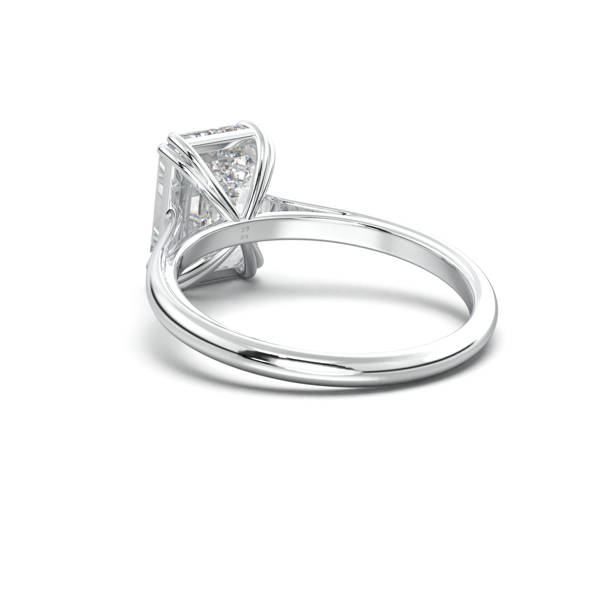 Emerald Solitaire Engagement Ring