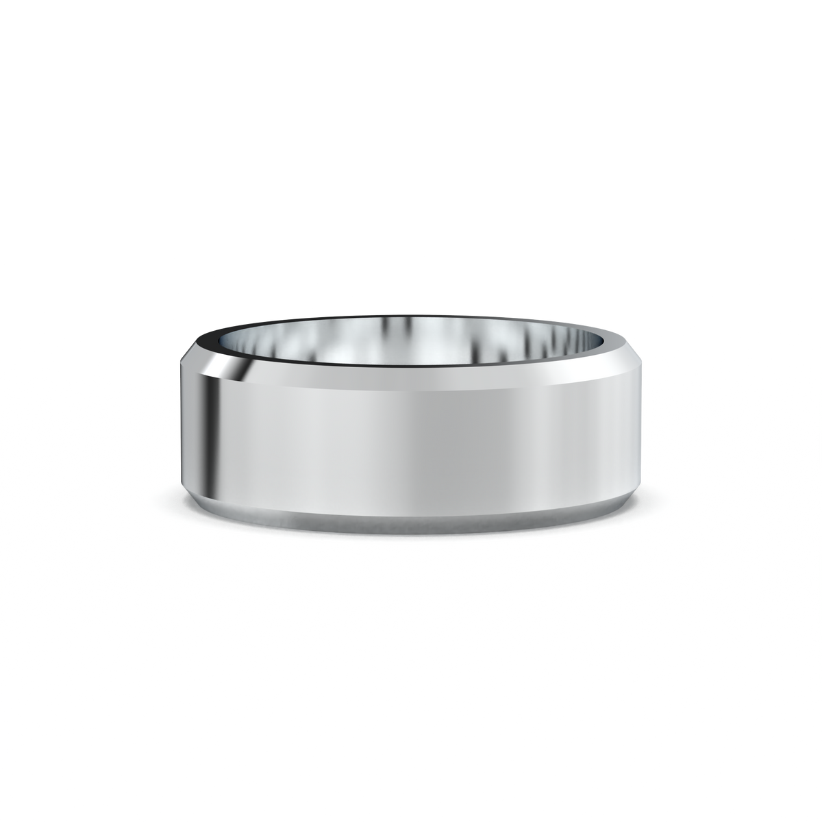 Wide Beveled Men's Band
