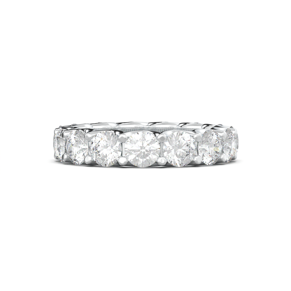 Round Eternity Wedding Band