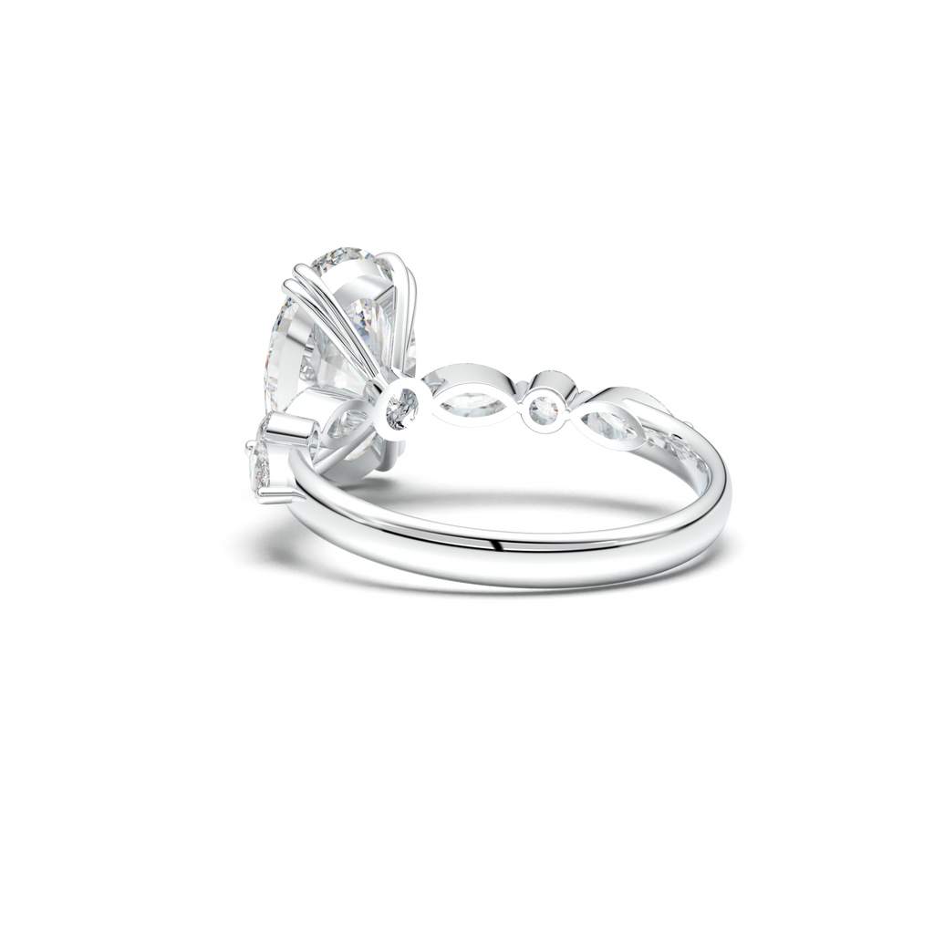 Oval Mixed-Shape Engagement Ring
