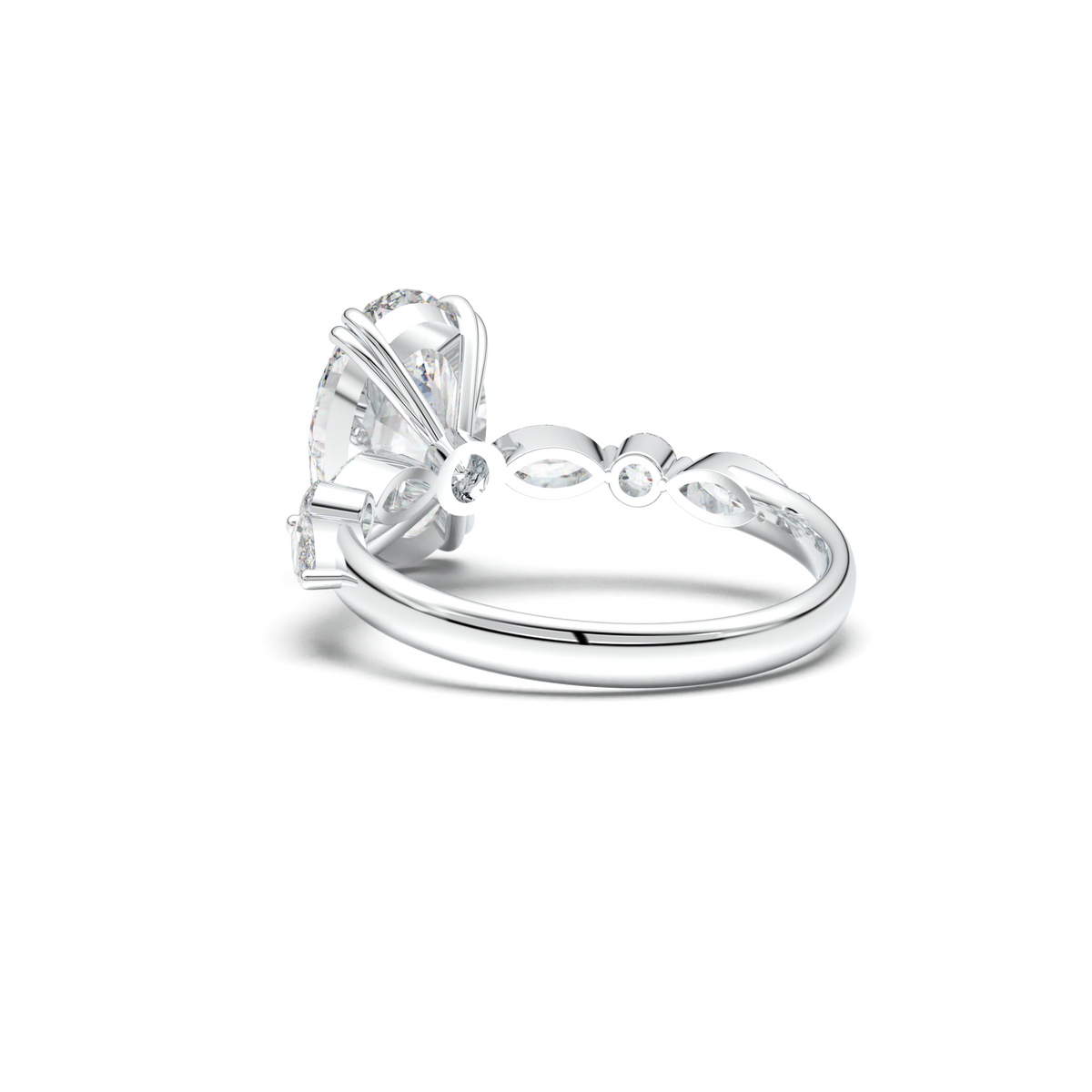 Oval Mixed-Shape Engagement Ring