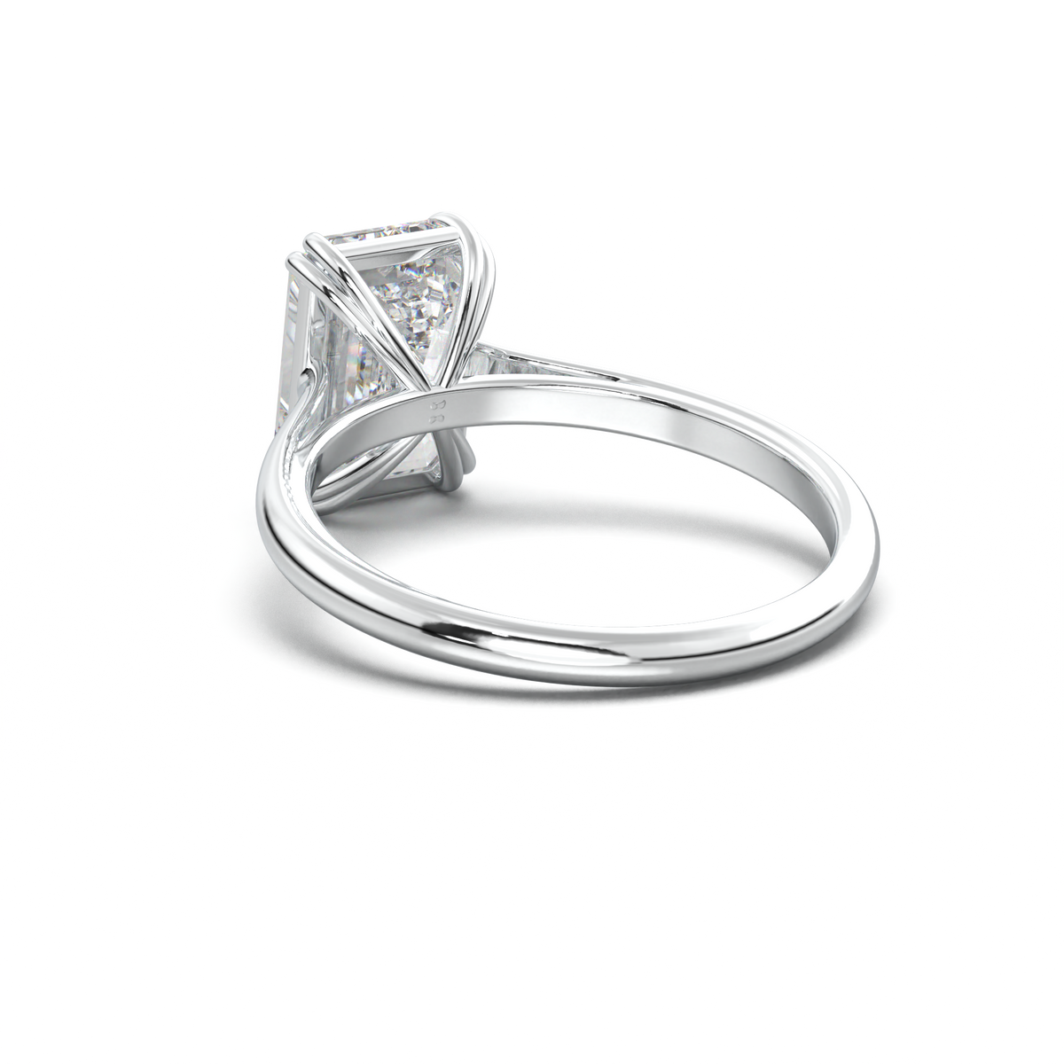 Emerald Solitaire Engagement Ring