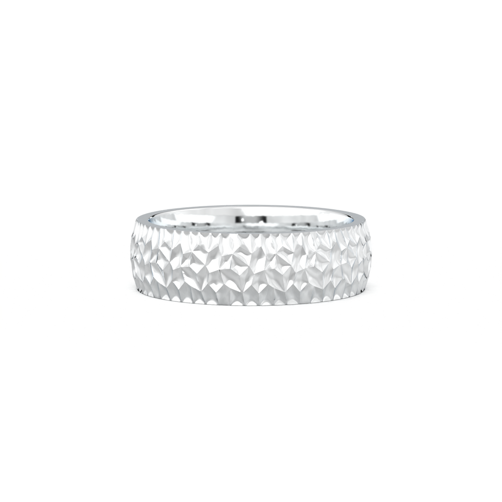 Hammered Texture Men's Band