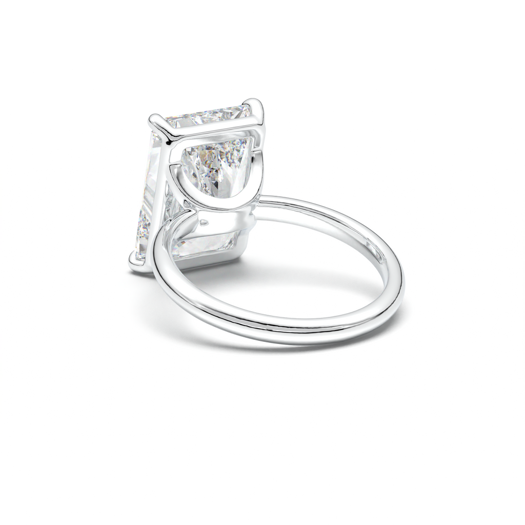 Radiant Solitaire Horseshoe Setting Engagement Ring