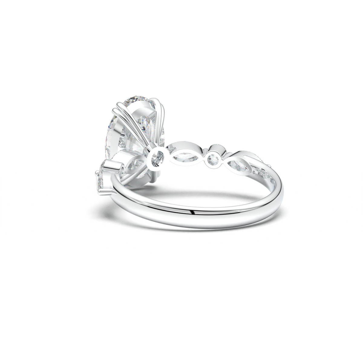 Oval Mixed-Shape Engagement Ring