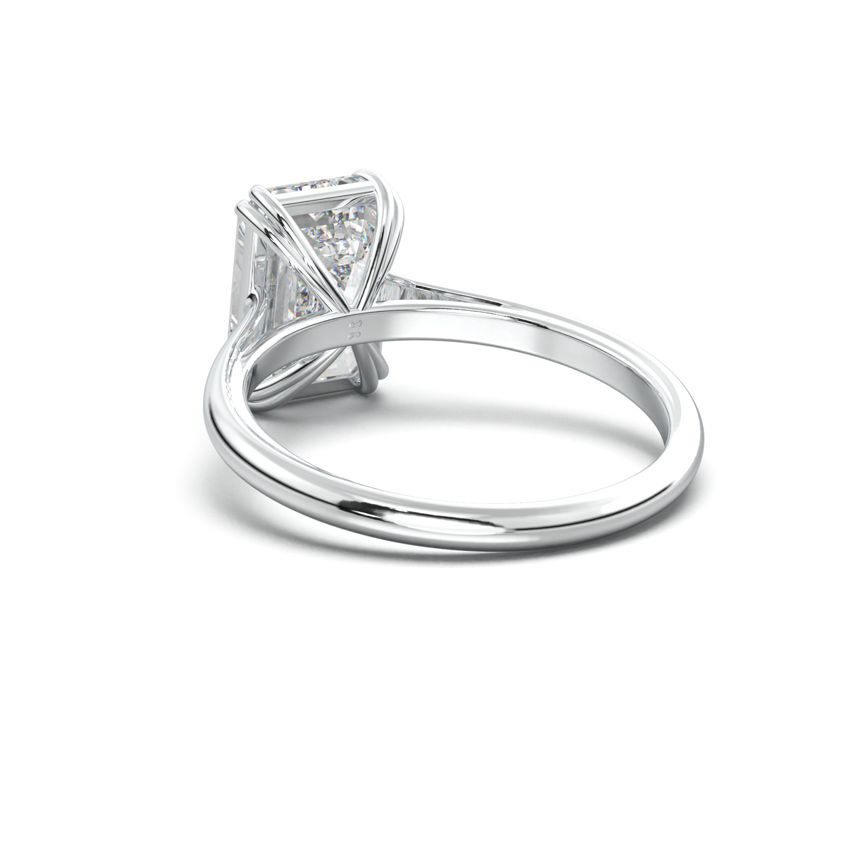 Emerald Solitaire Engagement Ring