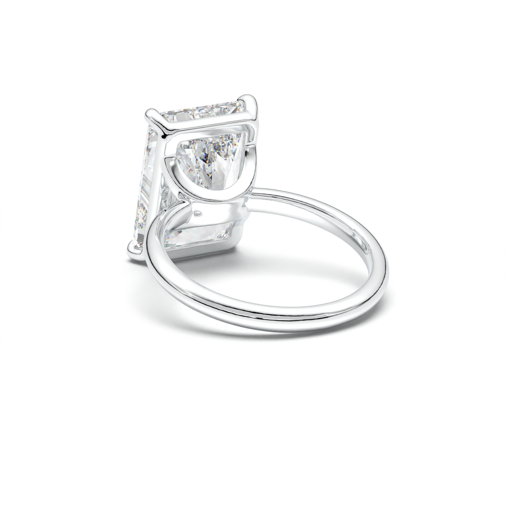 Radiant Solitaire Horseshoe Setting Engagement Ring