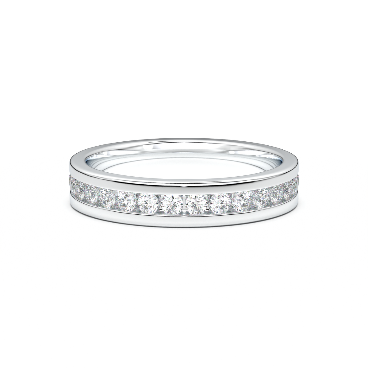 Channel-Set Diamond Men's Band