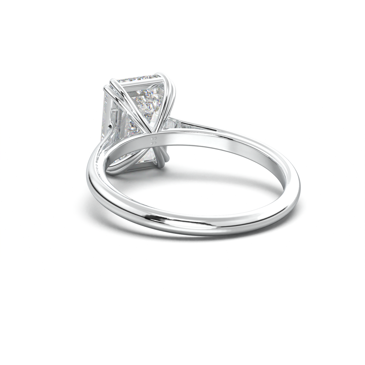 Emerald Solitaire Engagement Ring