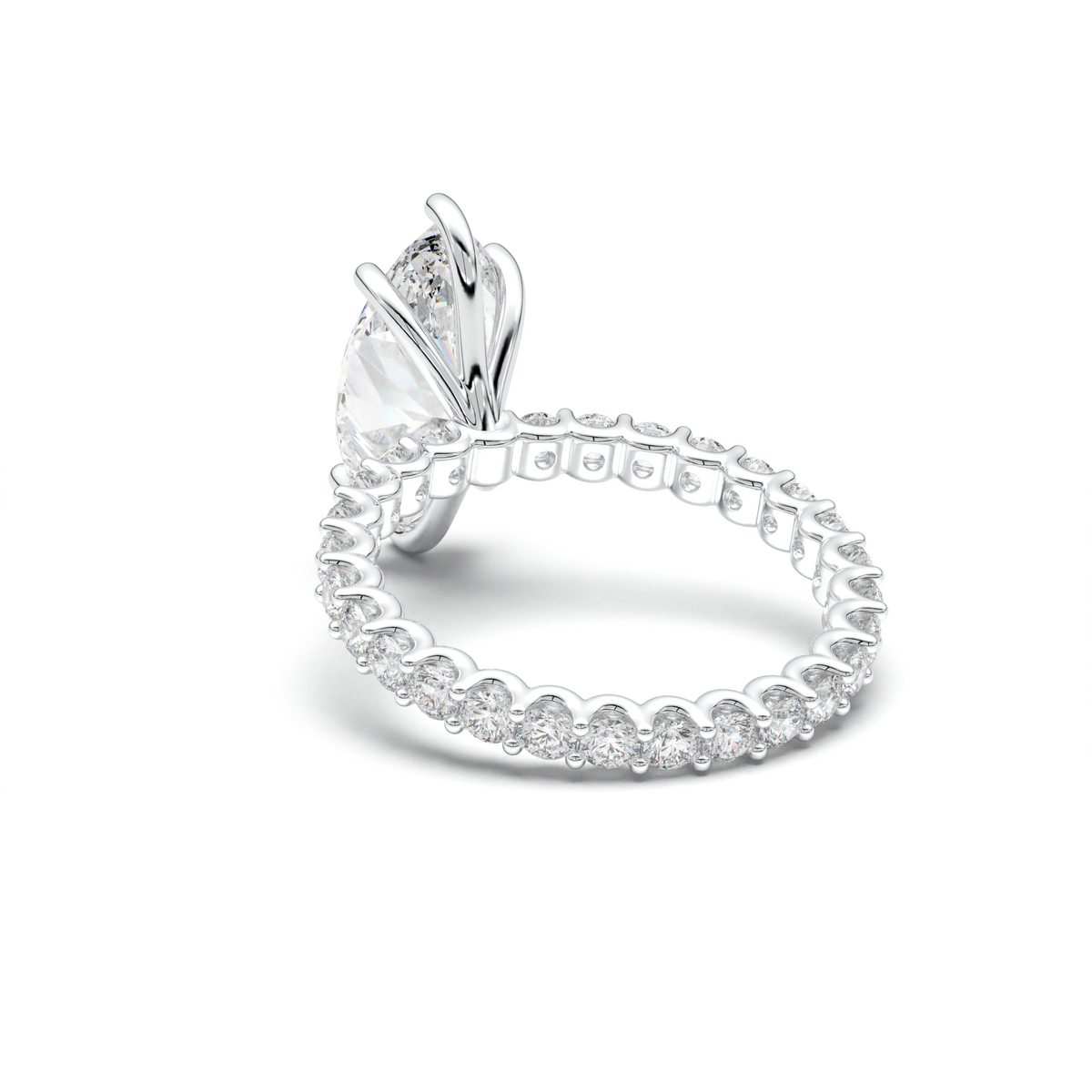 Marquise Pavé Engagement Ring