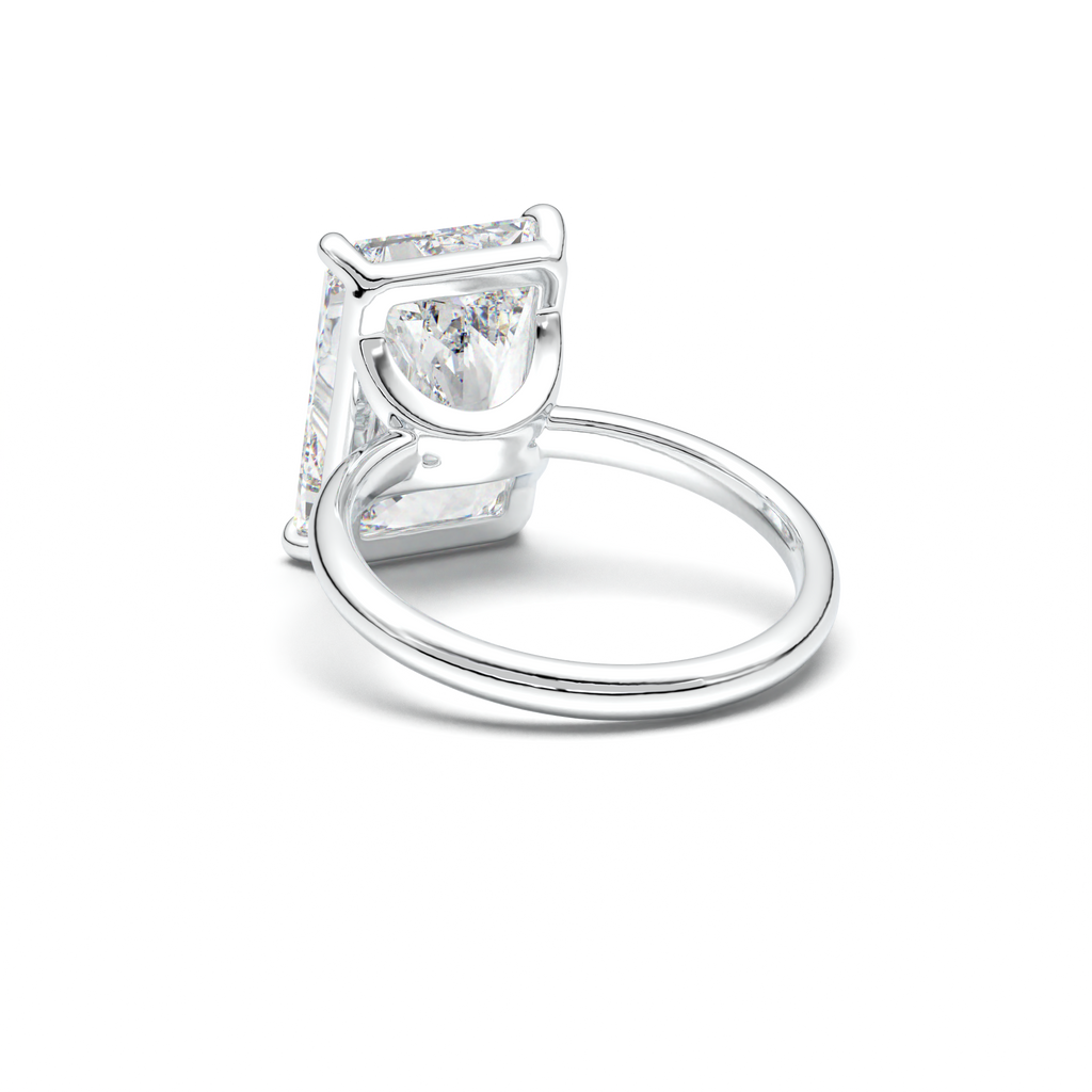 Radiant Solitaire Horseshoe Setting Engagement Ring