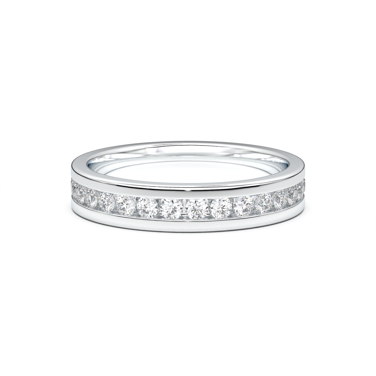 Channel-Set Diamond Men's Band