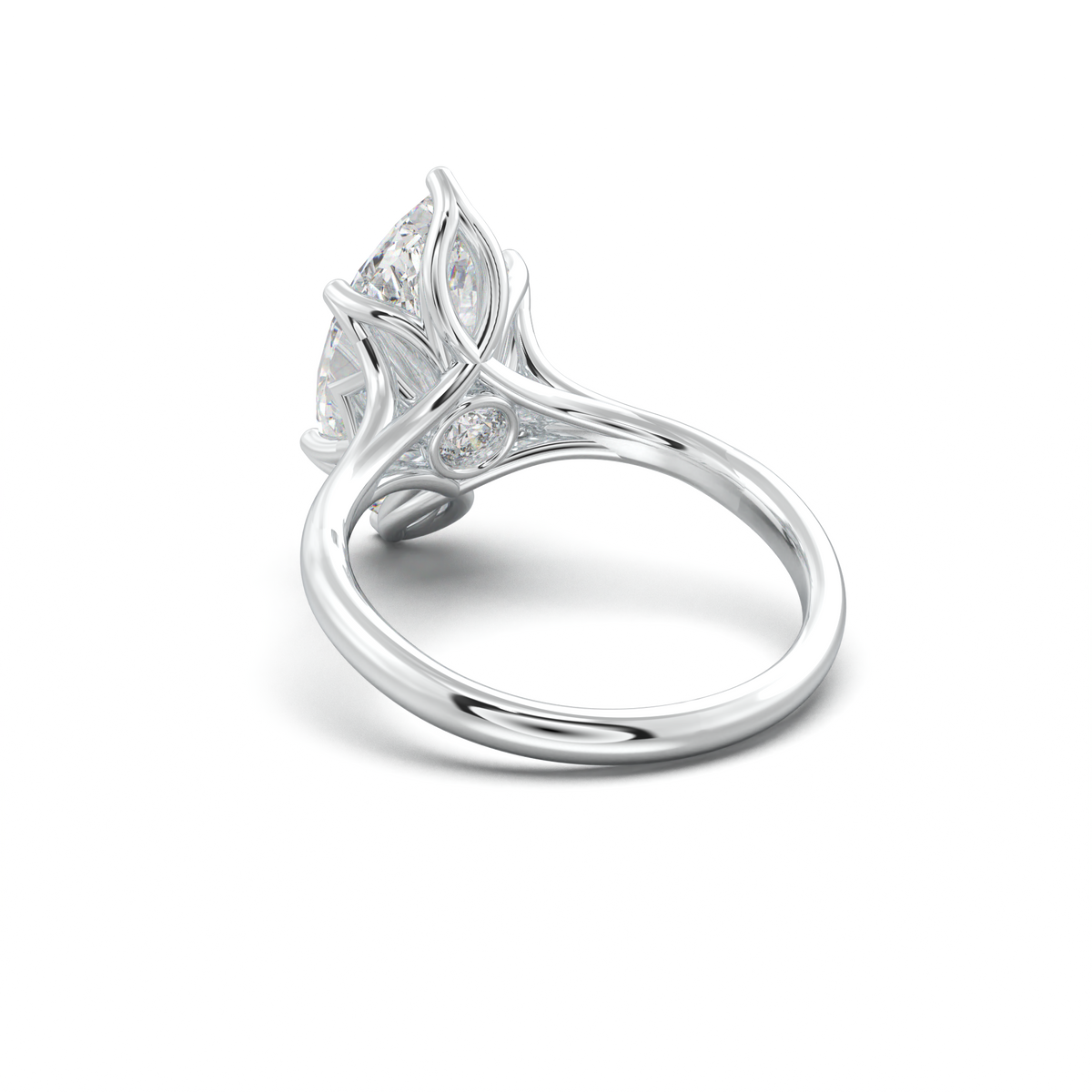 Marquise Solitaire with Hidden Diamond Accent