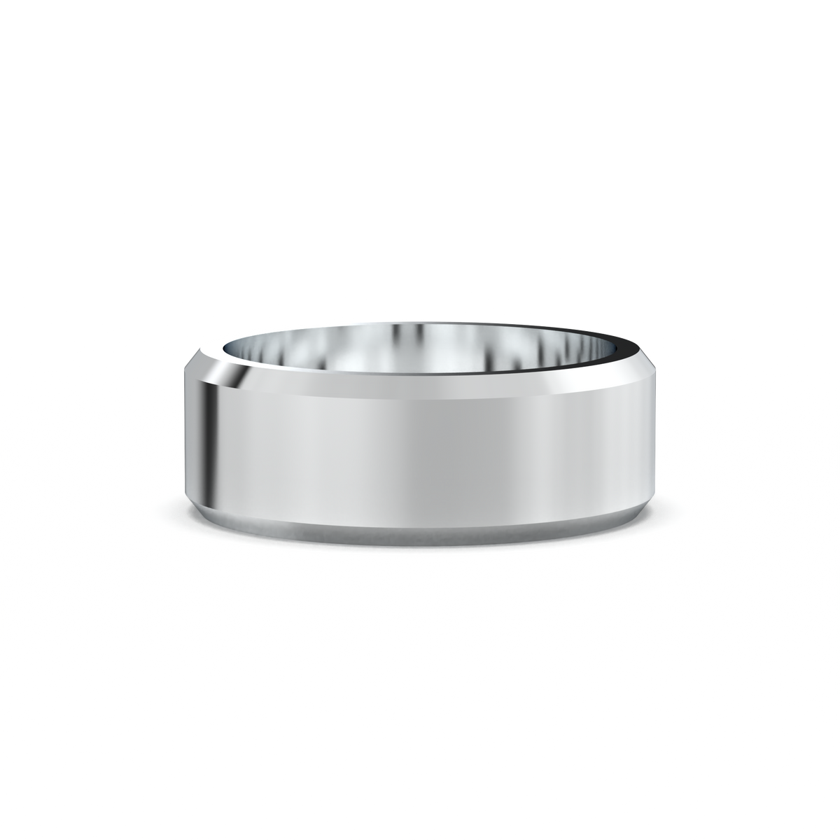 Wide Beveled Men's Band