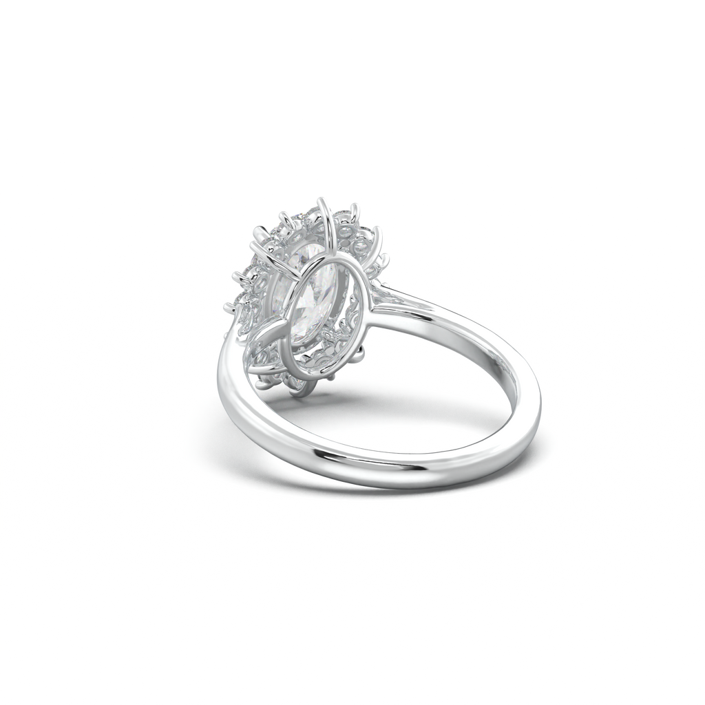 Oval Halo Engagement Ring