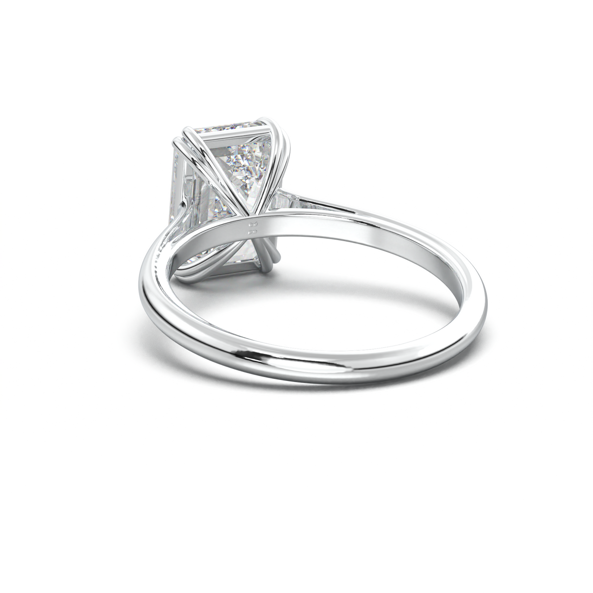 Emerald Solitaire Engagement Ring