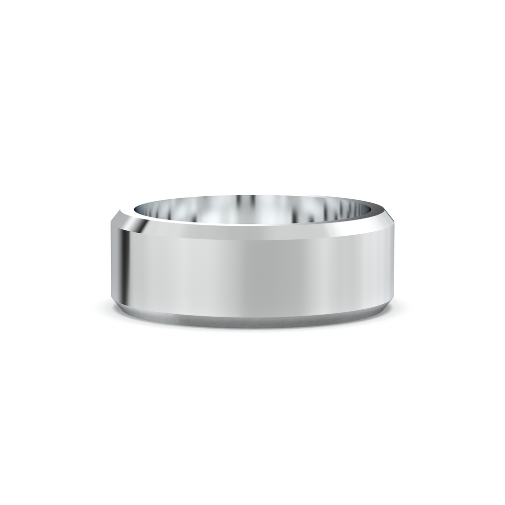 Wide Beveled Men's Band