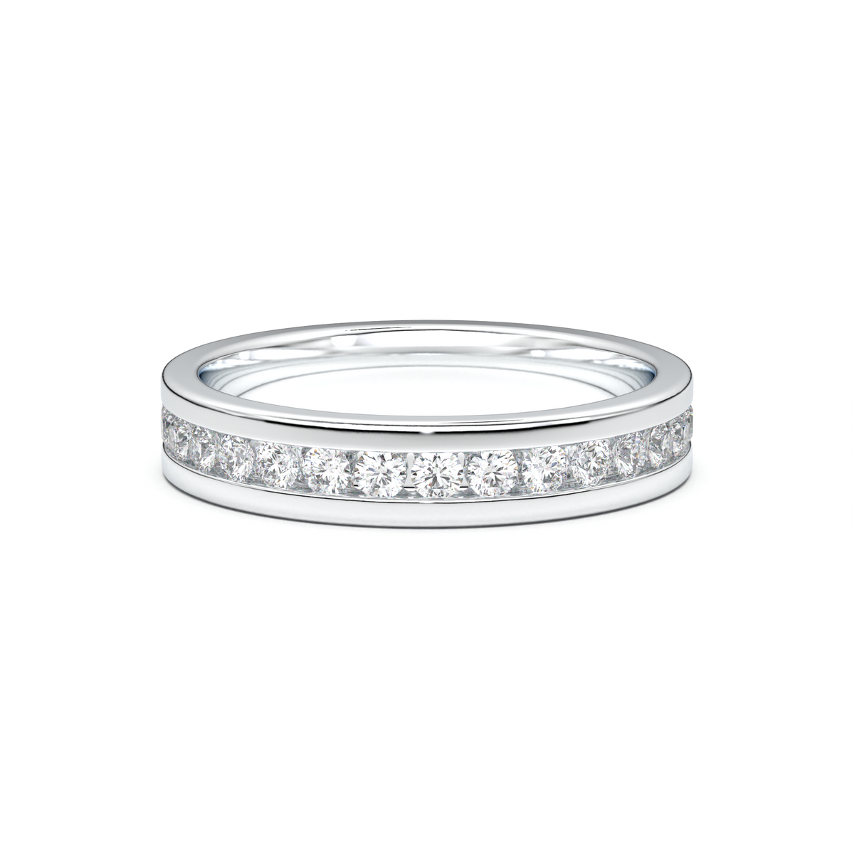 Channel-Set Diamond Men's Band