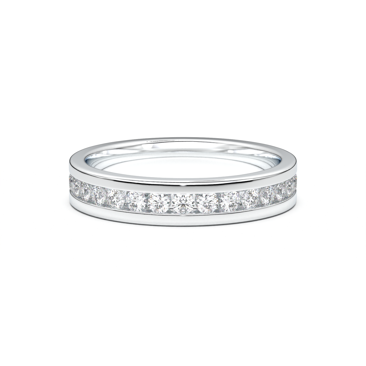 Channel-Set Diamond Men's Band
