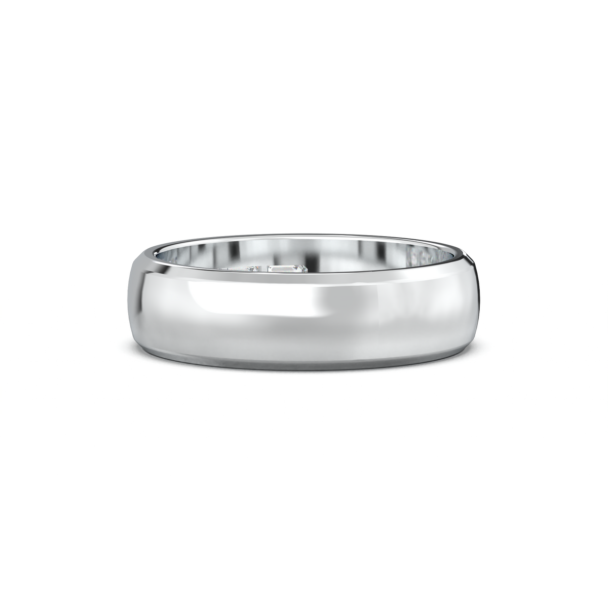 Three-Emerald Inlay Men's Band