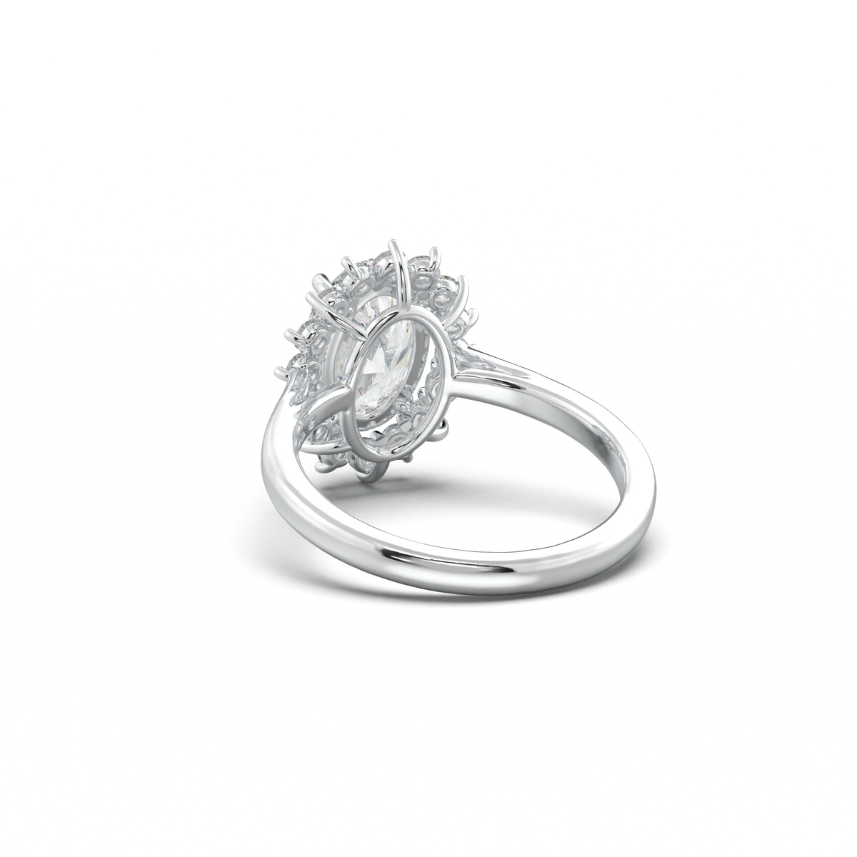 Oval Halo Engagement Ring