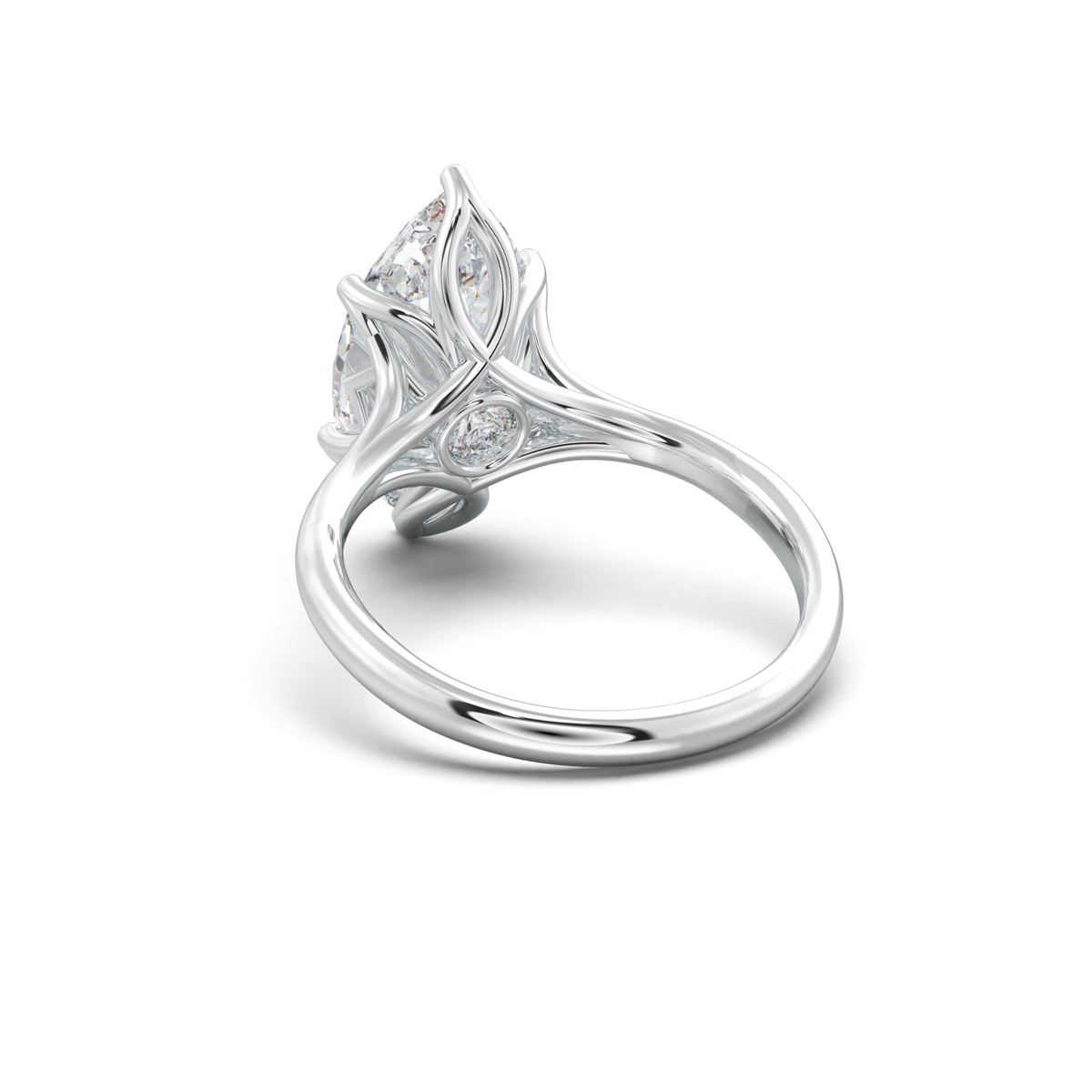 Marquise Solitaire with Hidden Diamond Accent