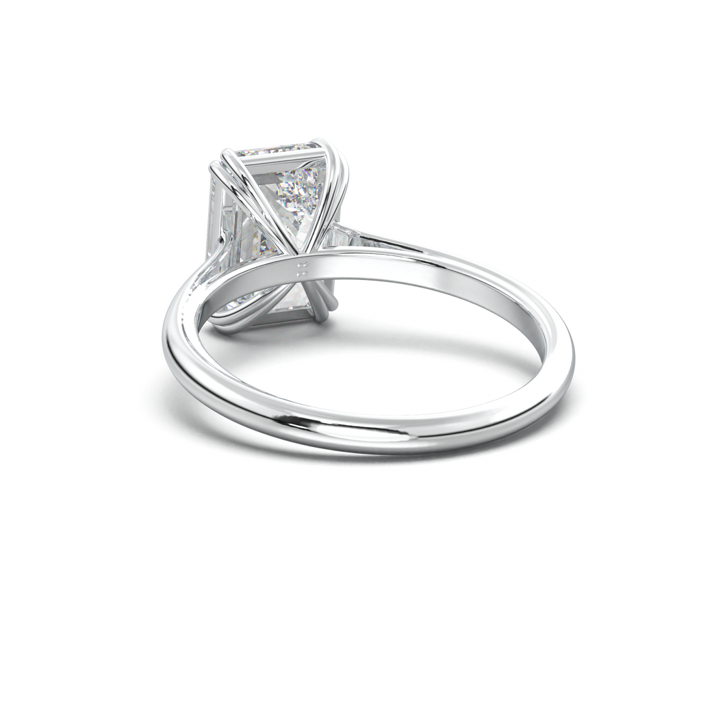 Emerald Solitaire Engagement Ring