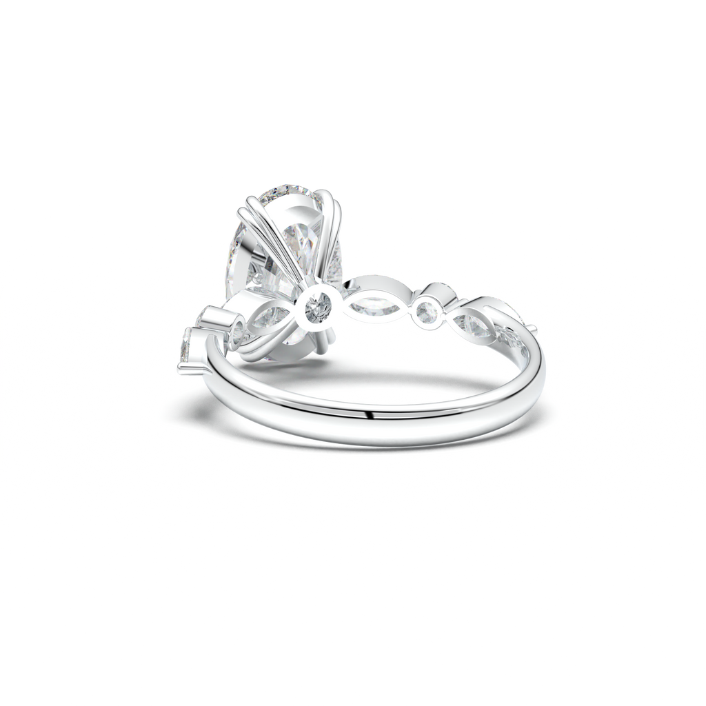 Oval Mixed-Shape Engagement Ring