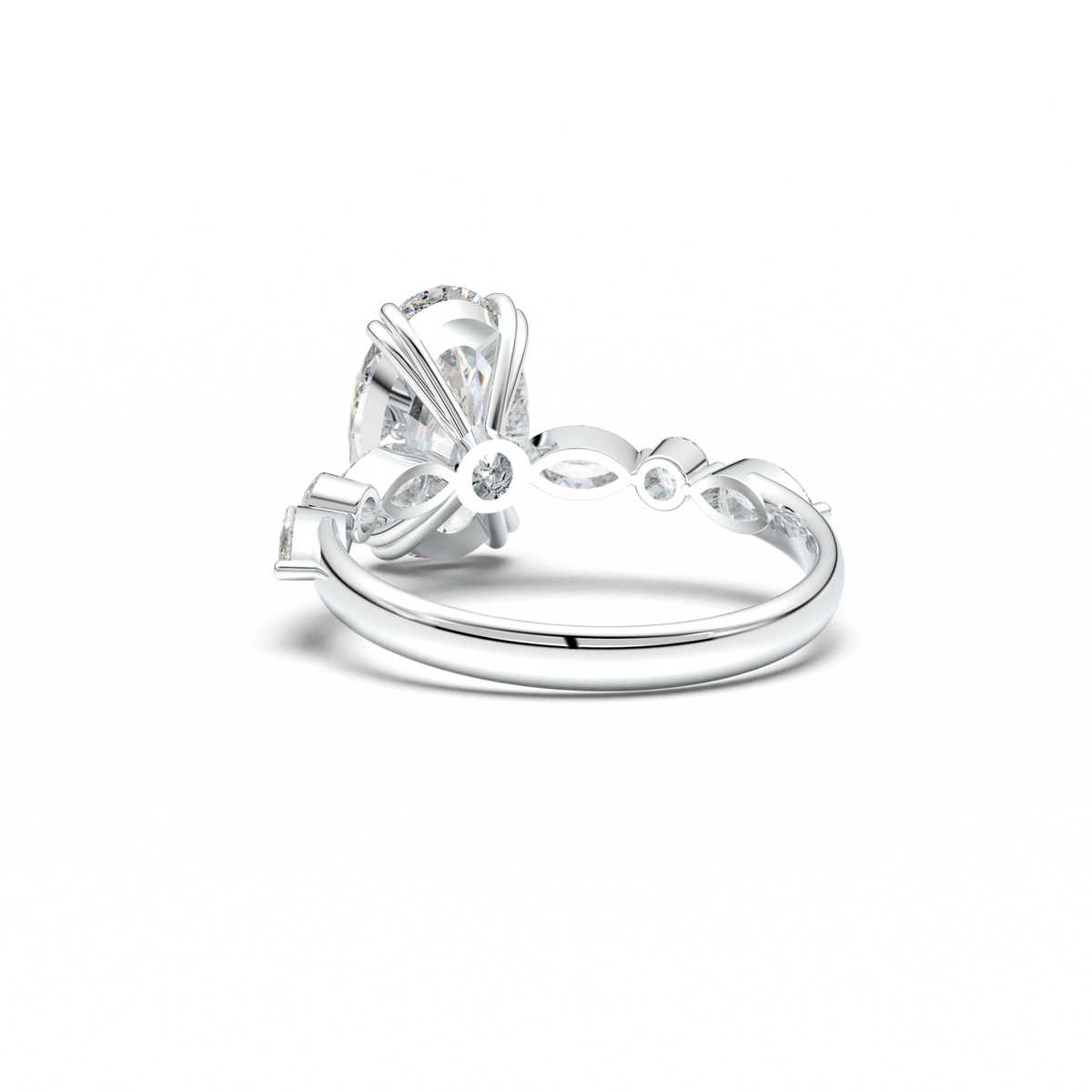 Oval Mixed-Shape Engagement Ring