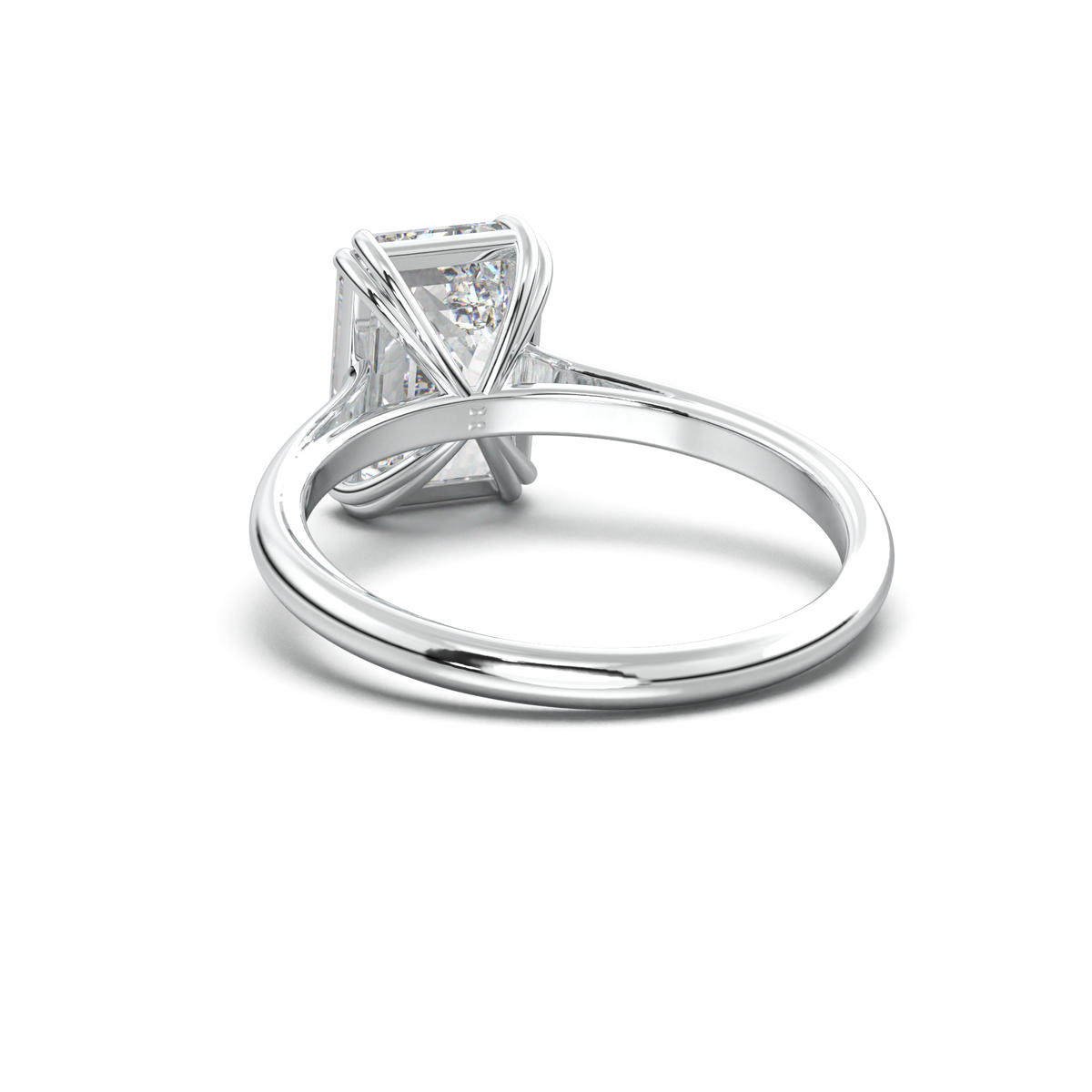 Emerald Solitaire Engagement Ring