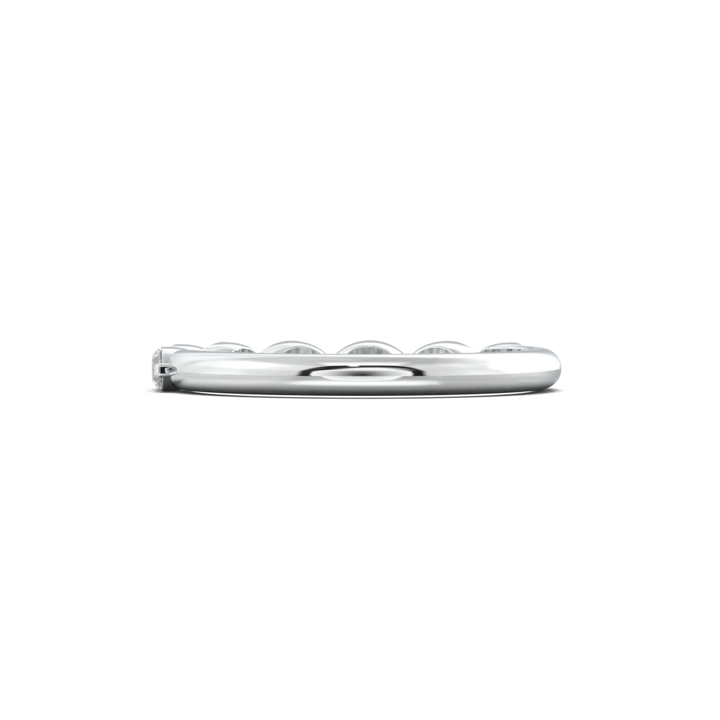 East-West Marquise Half-Eternity Wedding Band