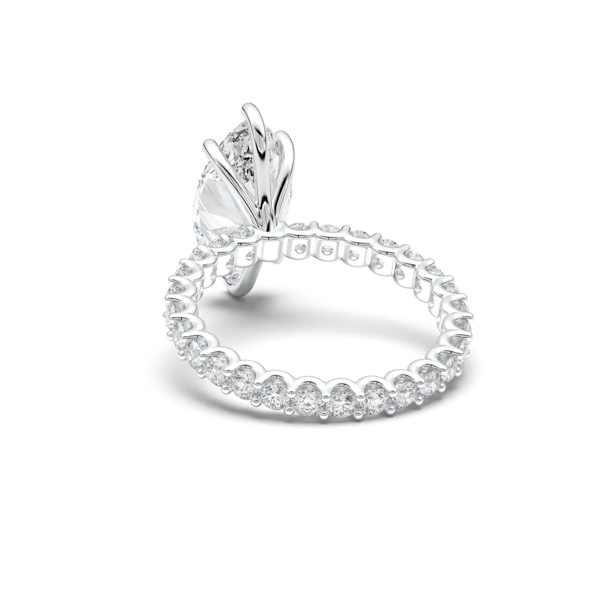 Marquise Pavé Engagement Ring