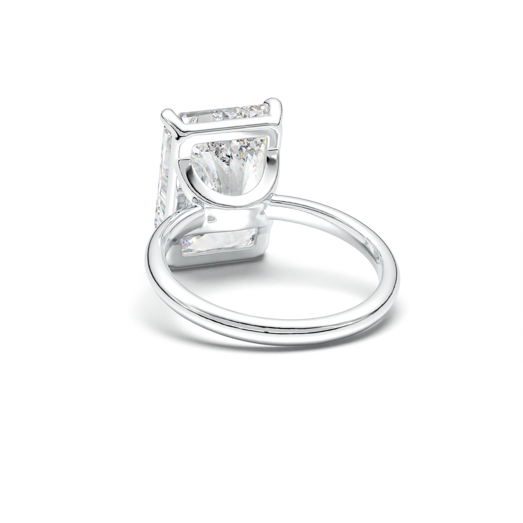 Radiant Solitaire Horseshoe Setting Engagement Ring