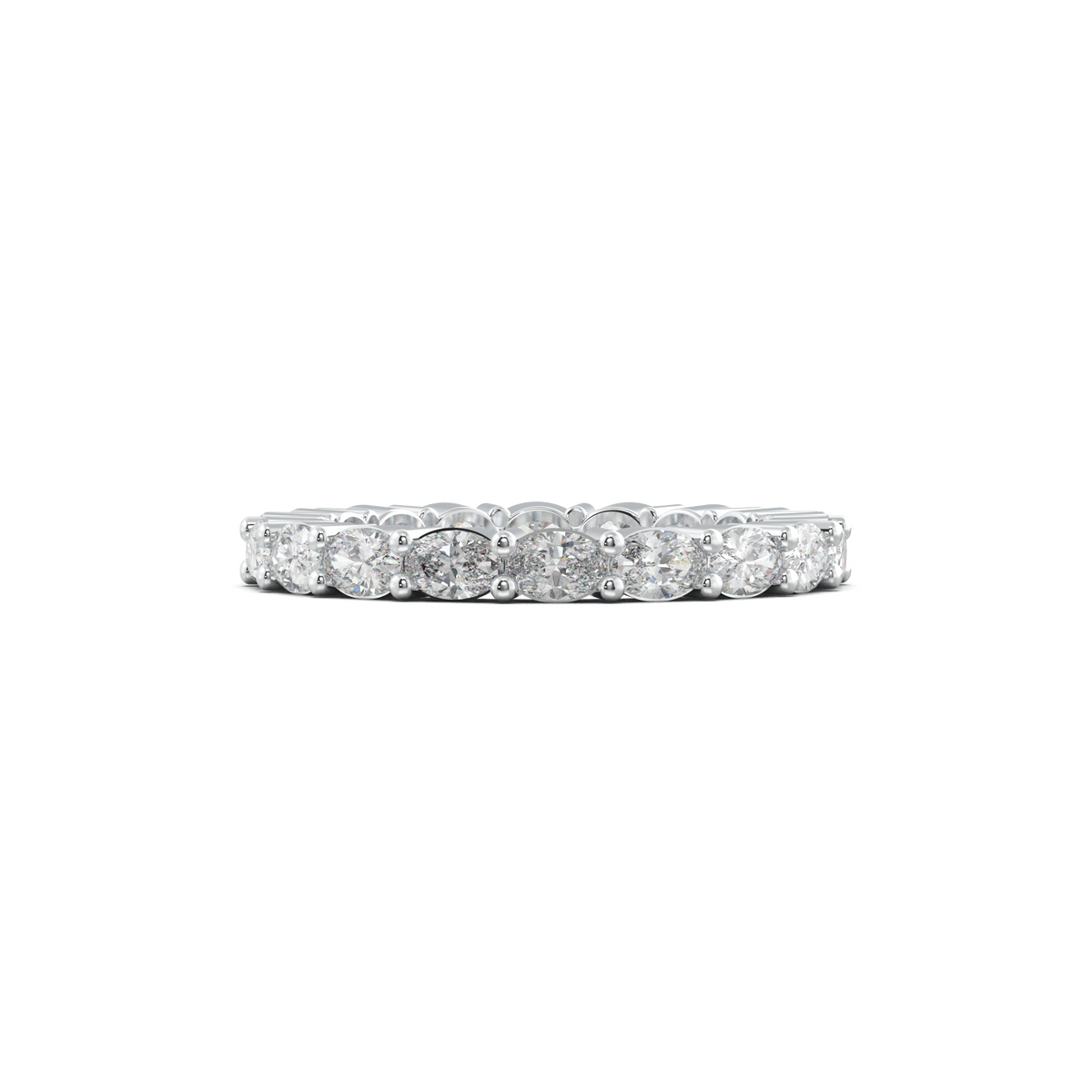 Oval Eternity Wedding Band