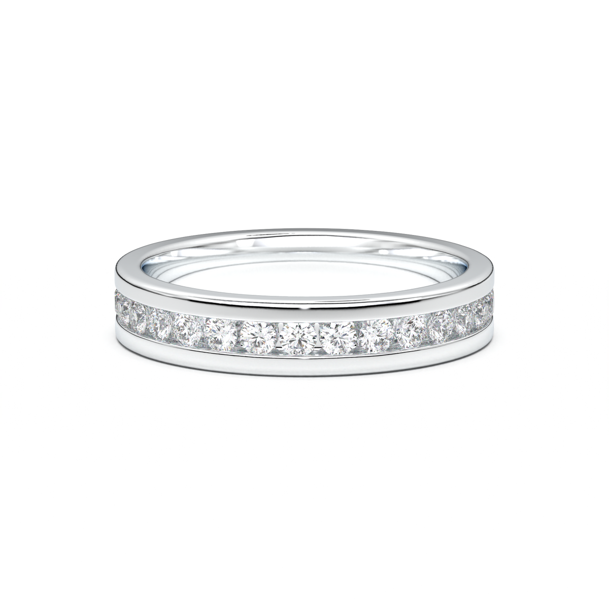 Channel-Set Diamond Men's Band