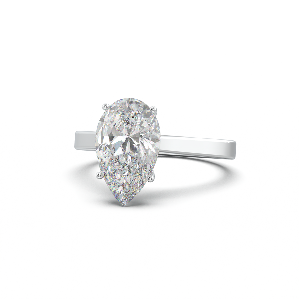 Pear Solitaire Engagement Ring