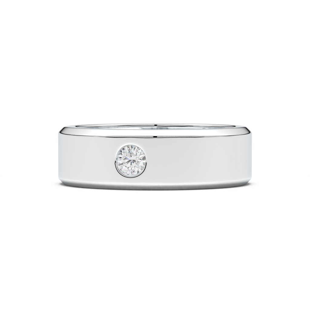Flush-Set Round Men's Band