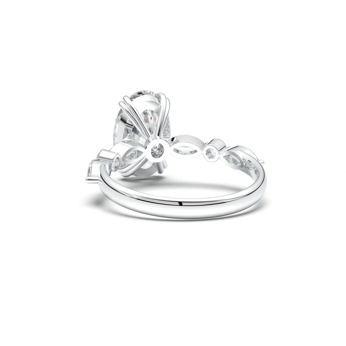 Oval Mixed-Shape Engagement Ring