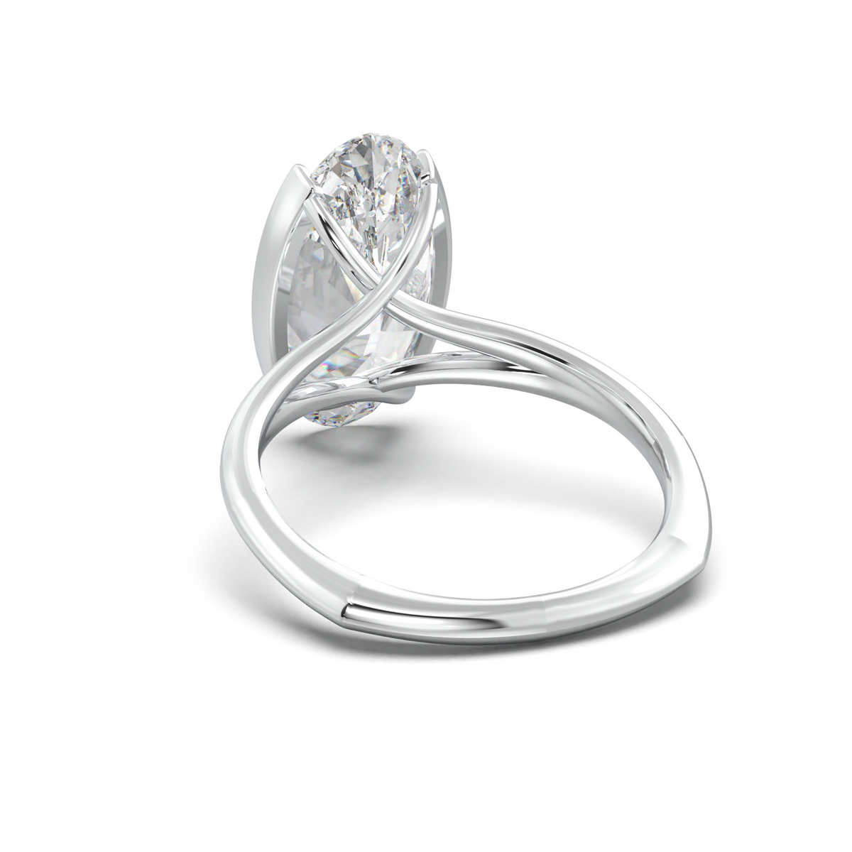 Moval Halo Pavé Engagement Ring