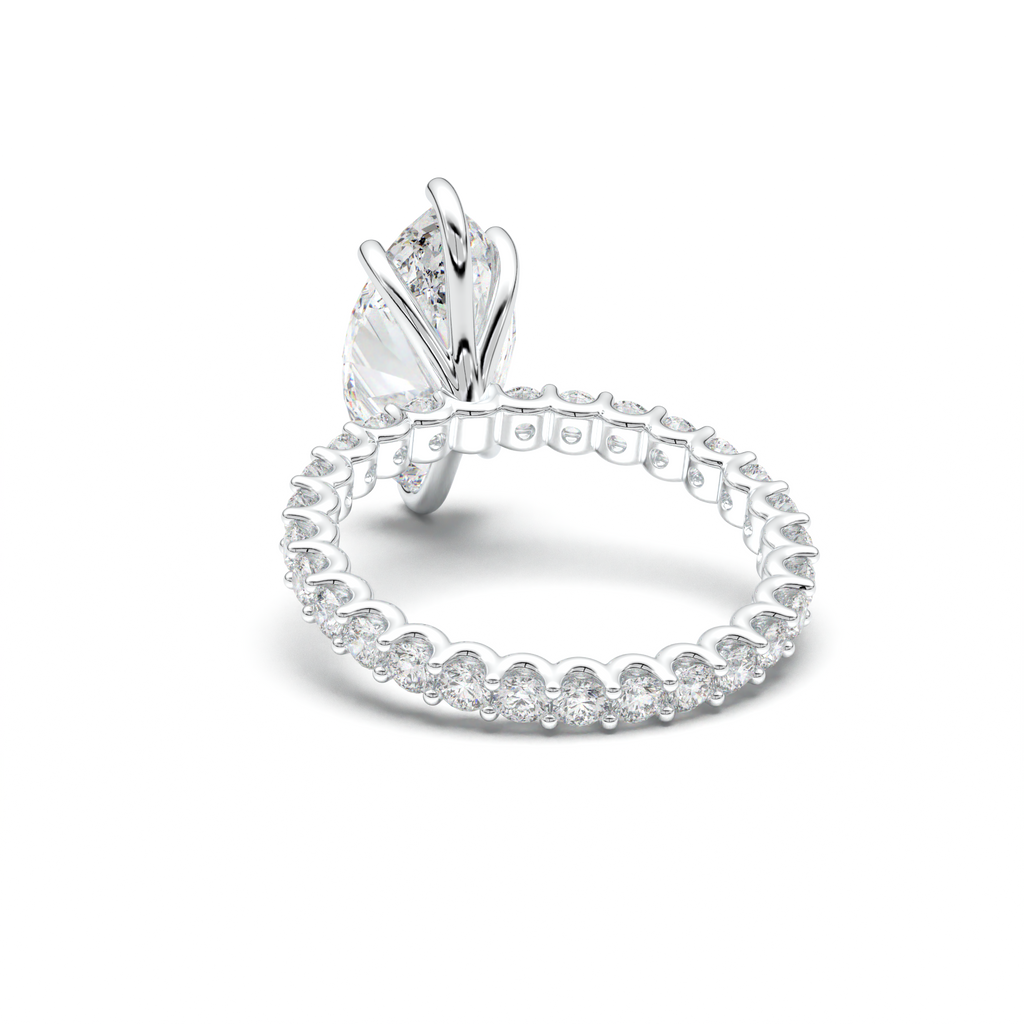 Marquise Pavé Engagement Ring