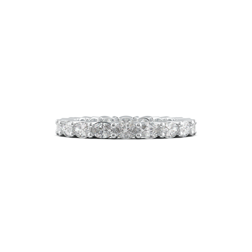 Oval Eternity Wedding Band