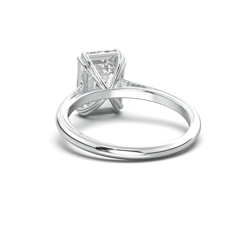 Emerald Solitaire Engagement Ring