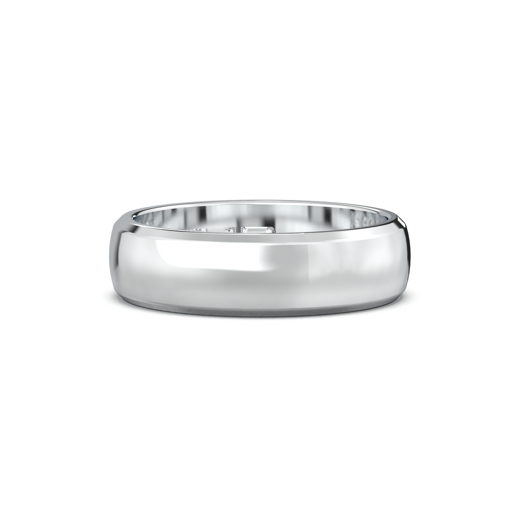 Three-Emerald Inlay Men's Band