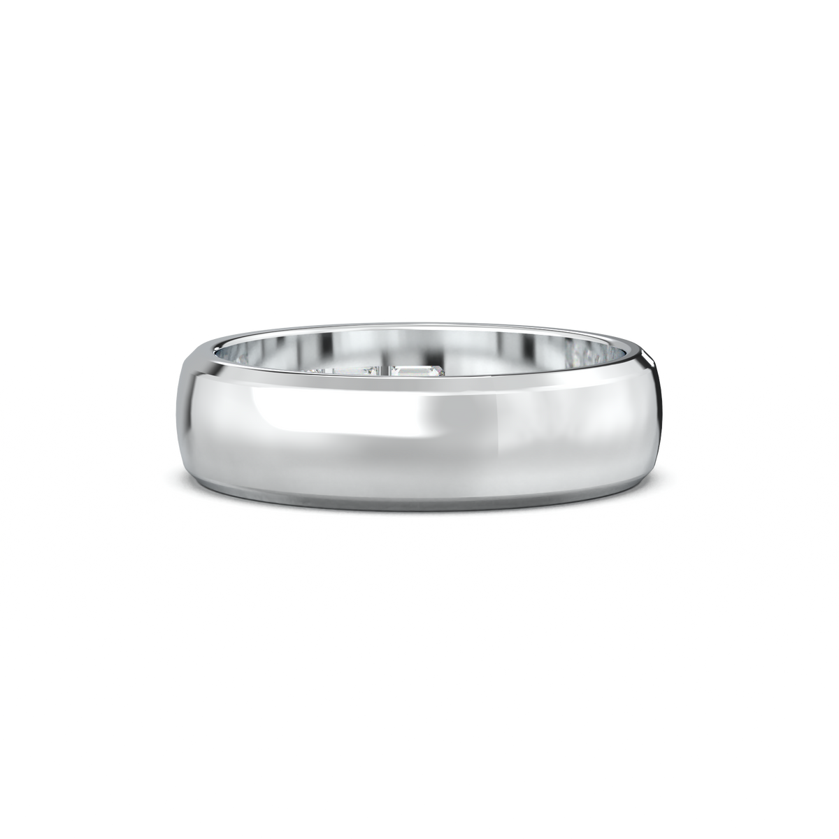 Three-Emerald Inlay Men's Band