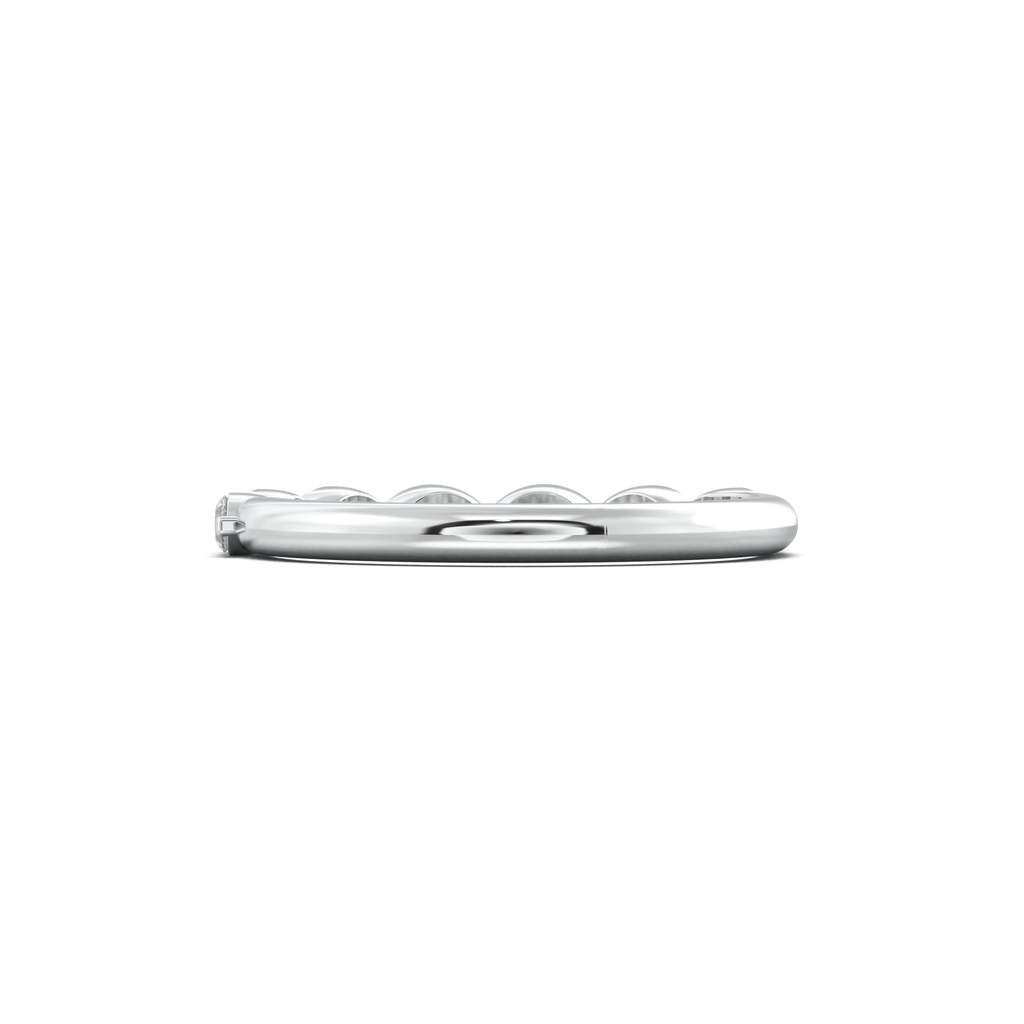 East-West Marquise Half-Eternity Wedding Band